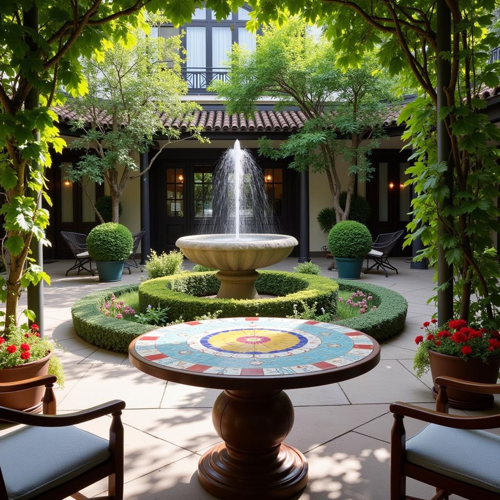 Peaceful Andalusian Courtyard