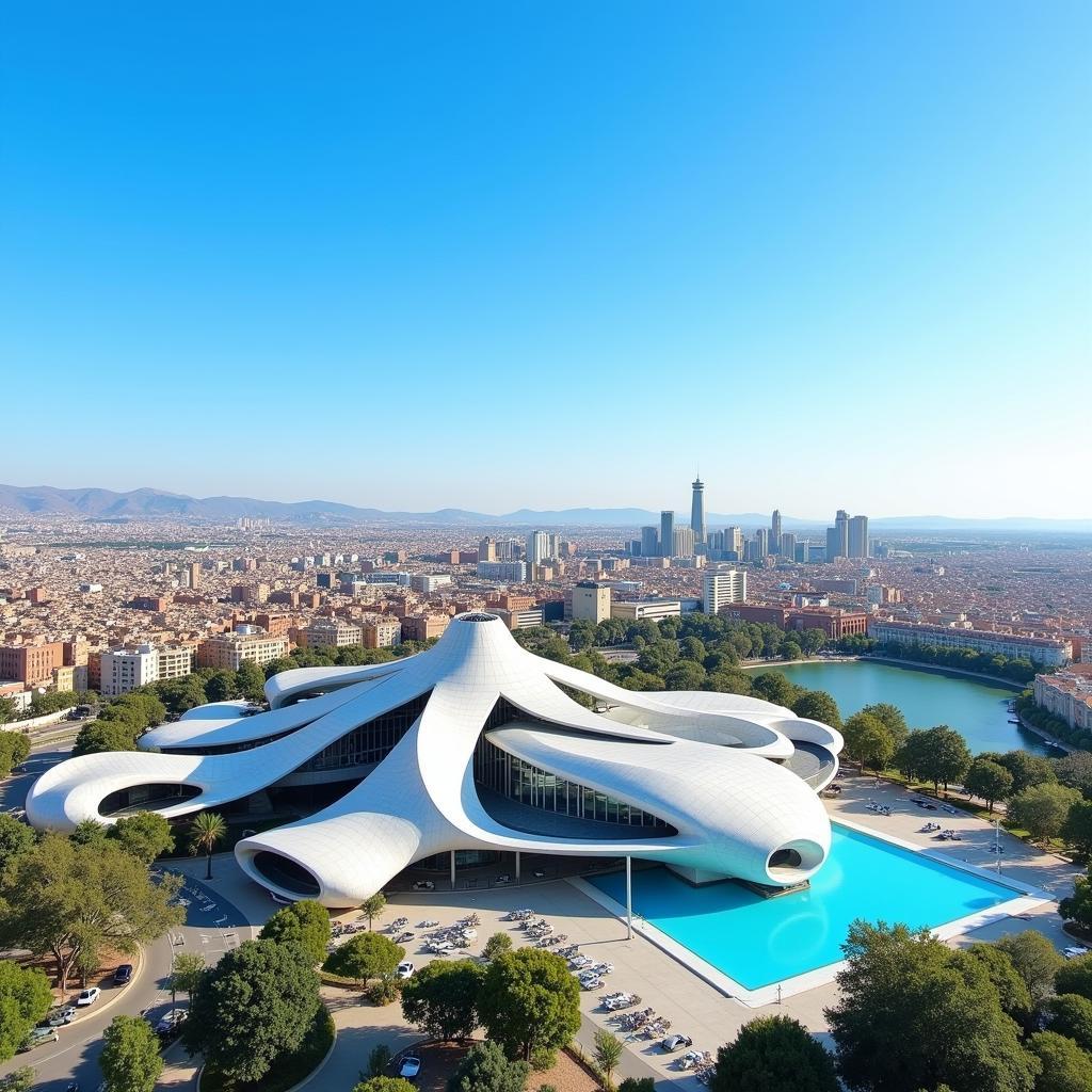 The futuristic City of Arts and Sciences in Valencia