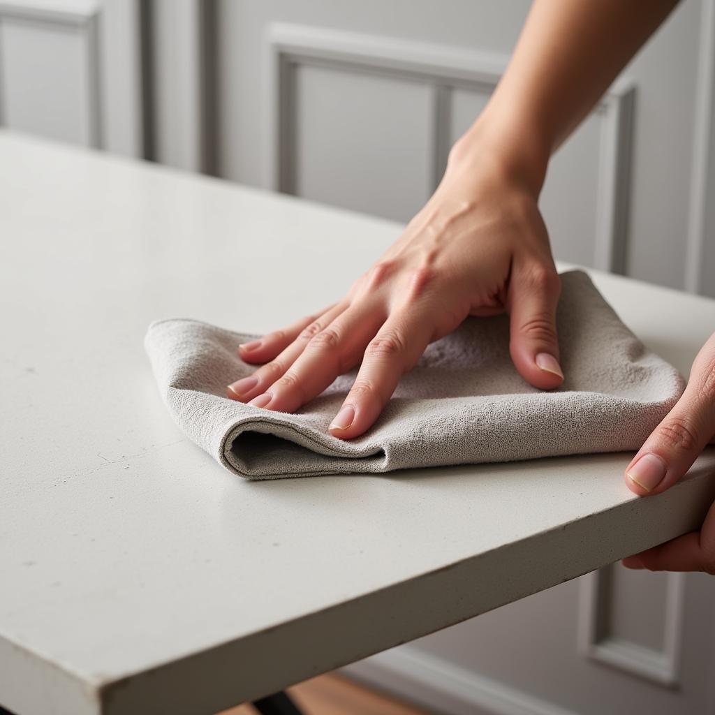 Simple Cleaning Routine for Your Zara Home Microcement Table