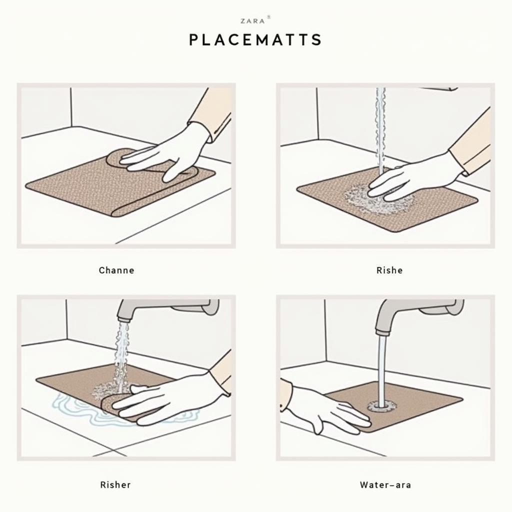 Simple and effective methods for cleaning and maintaining Zara Home placemats.