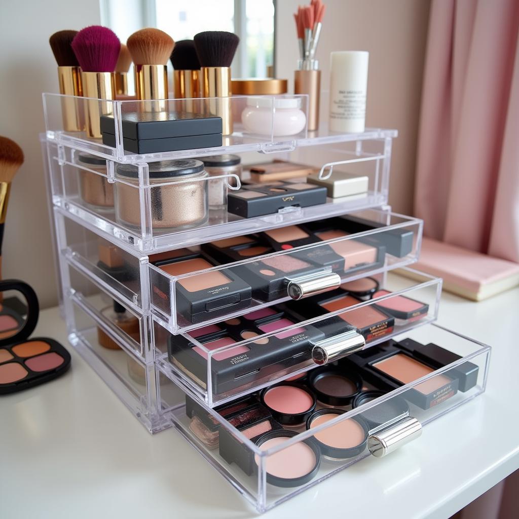 Clear Acrylic Makeup Organizers from Zara Home