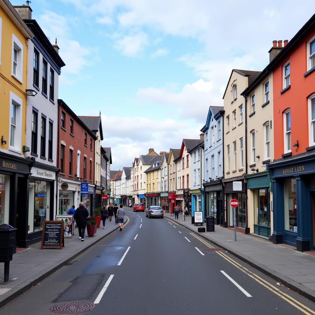 Bustling Clonmel Town Center