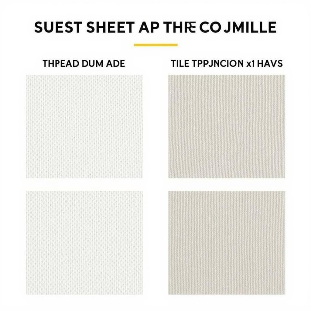 Different Thread Count Sheets Compared Side-by-Side