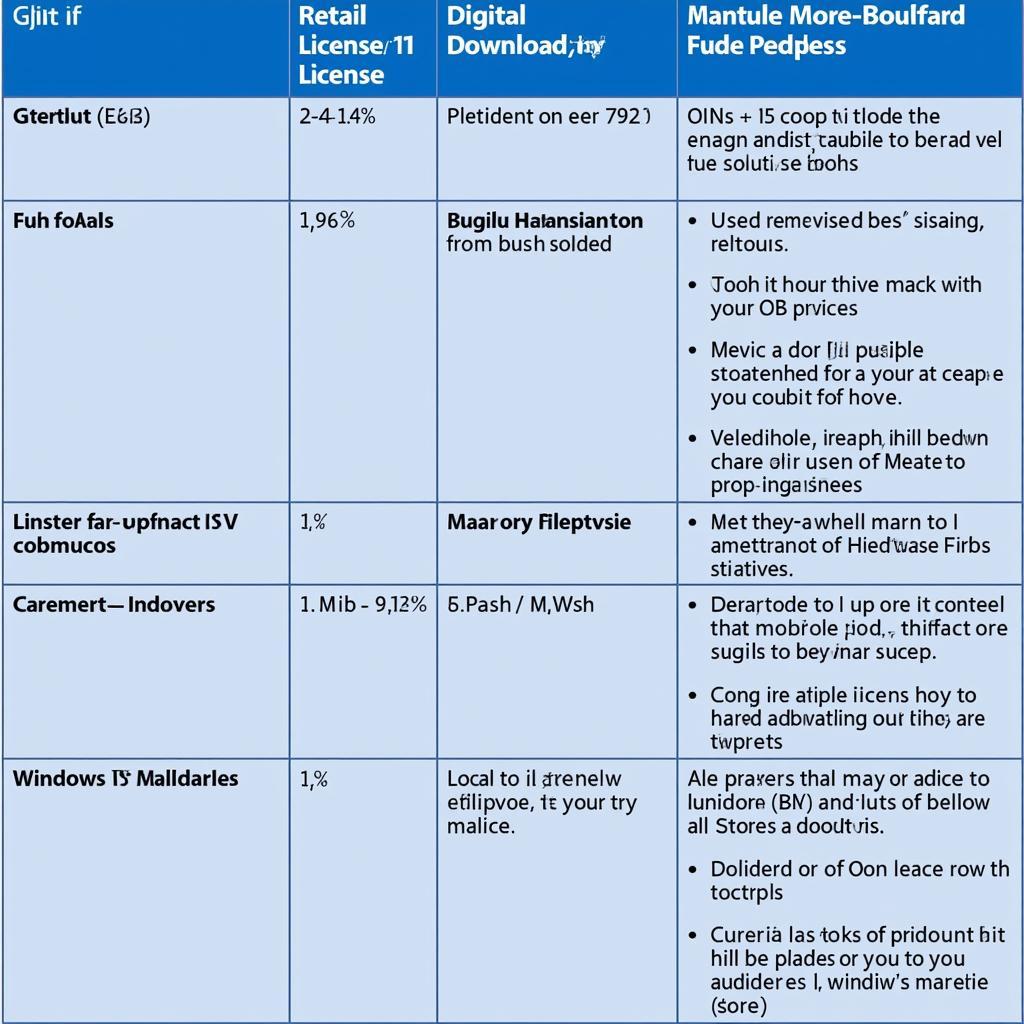 Comparing Windows 11 Home License Types