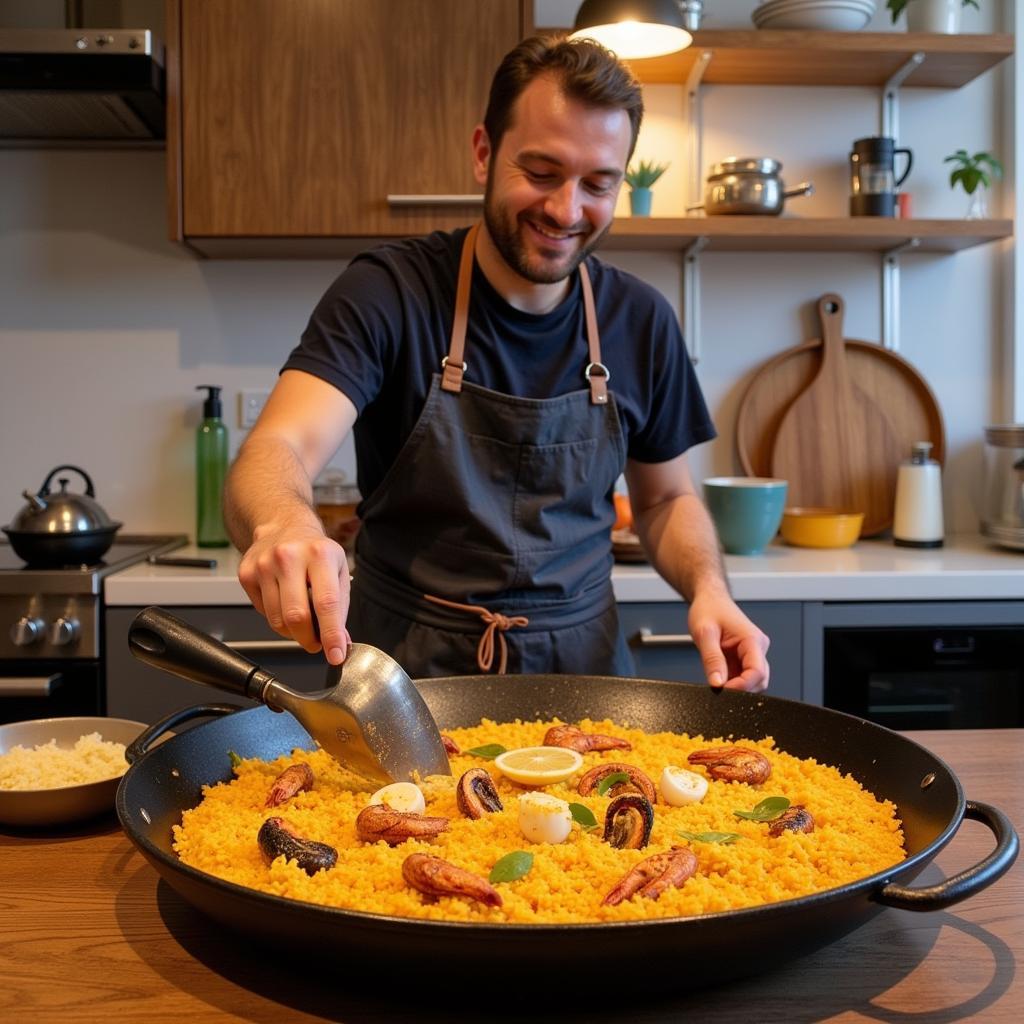 Learning to Cook Paella in Barcelona