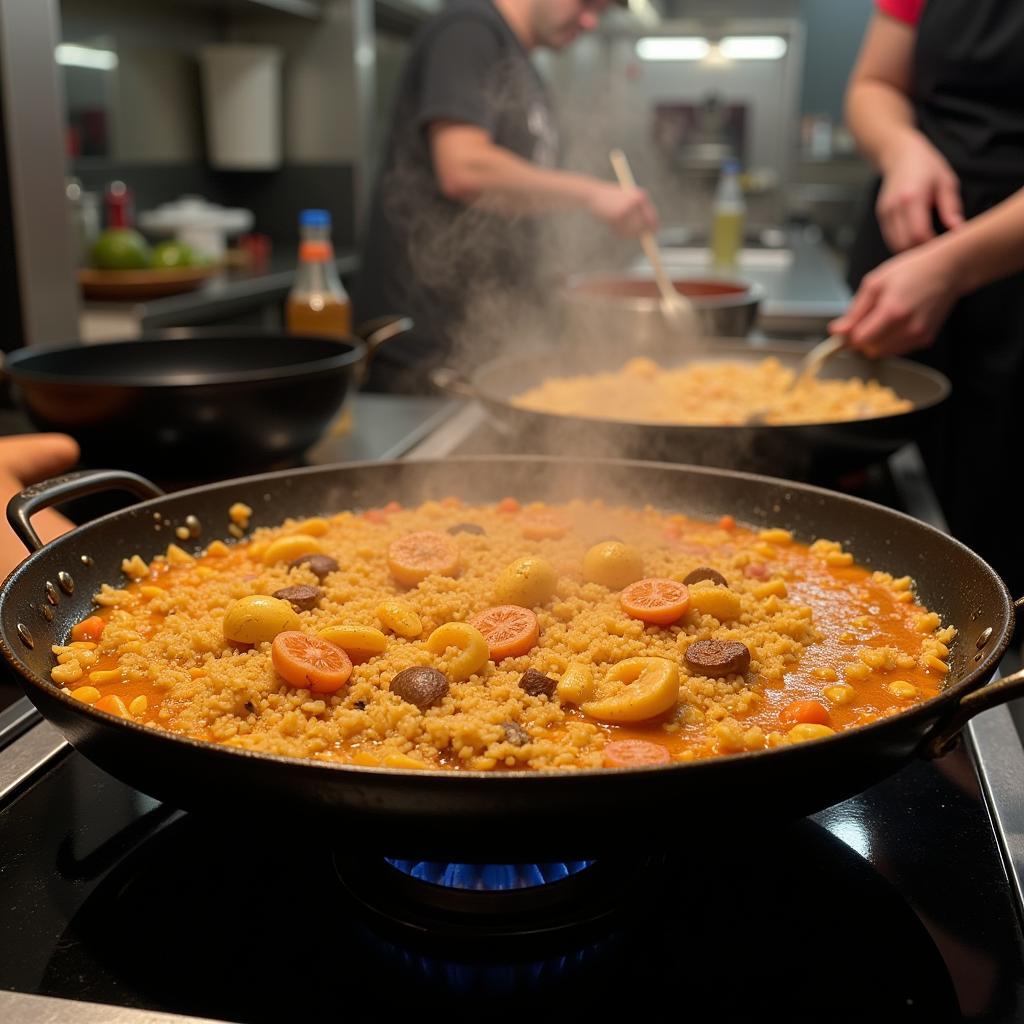 cooking dotarizo on stovetop