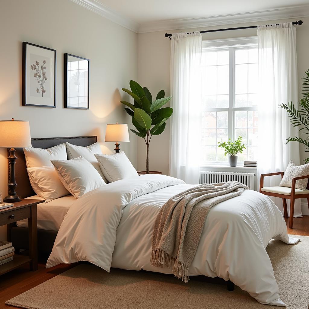 Cozy Bedroom with Zara Home Linens