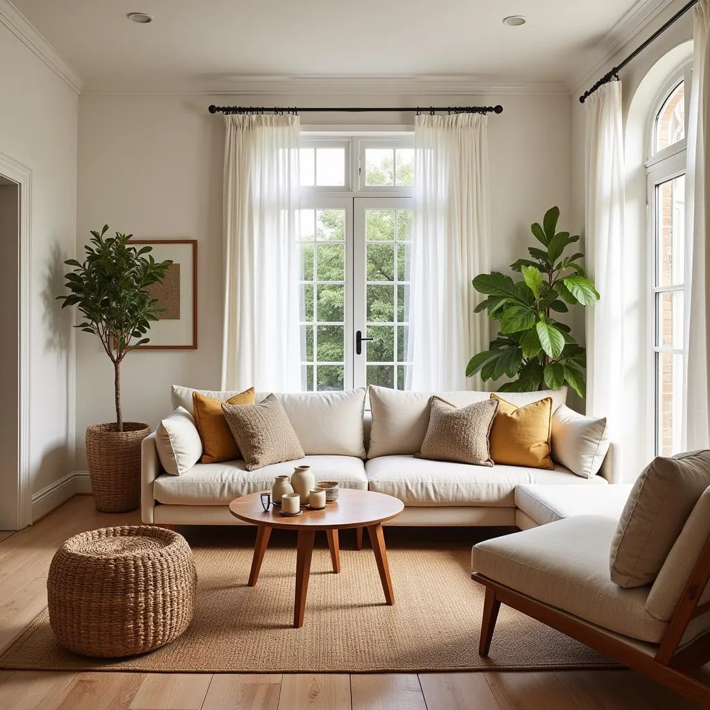 Inviting living room decorated with Zara Home products