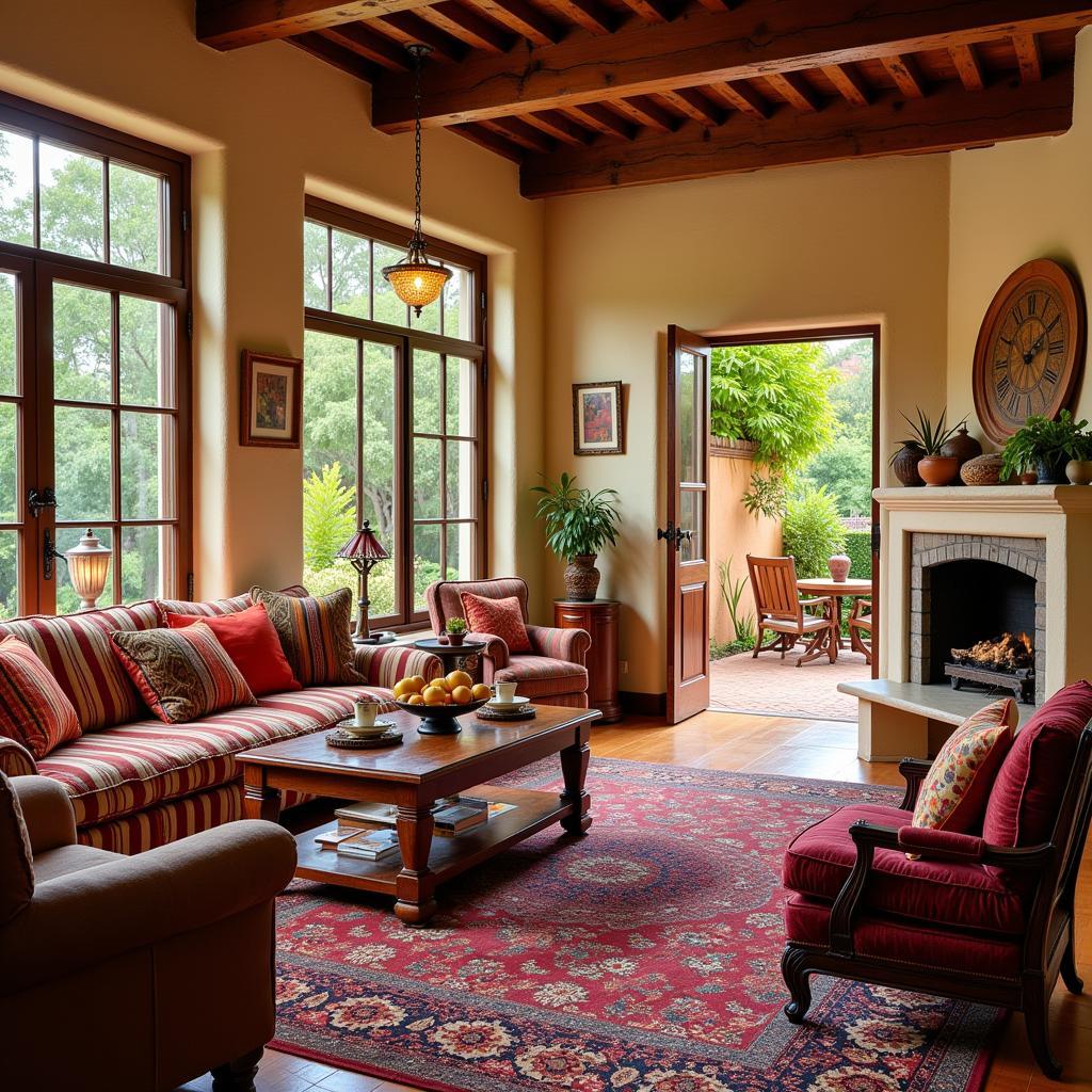 Cozy Spanish Living Room