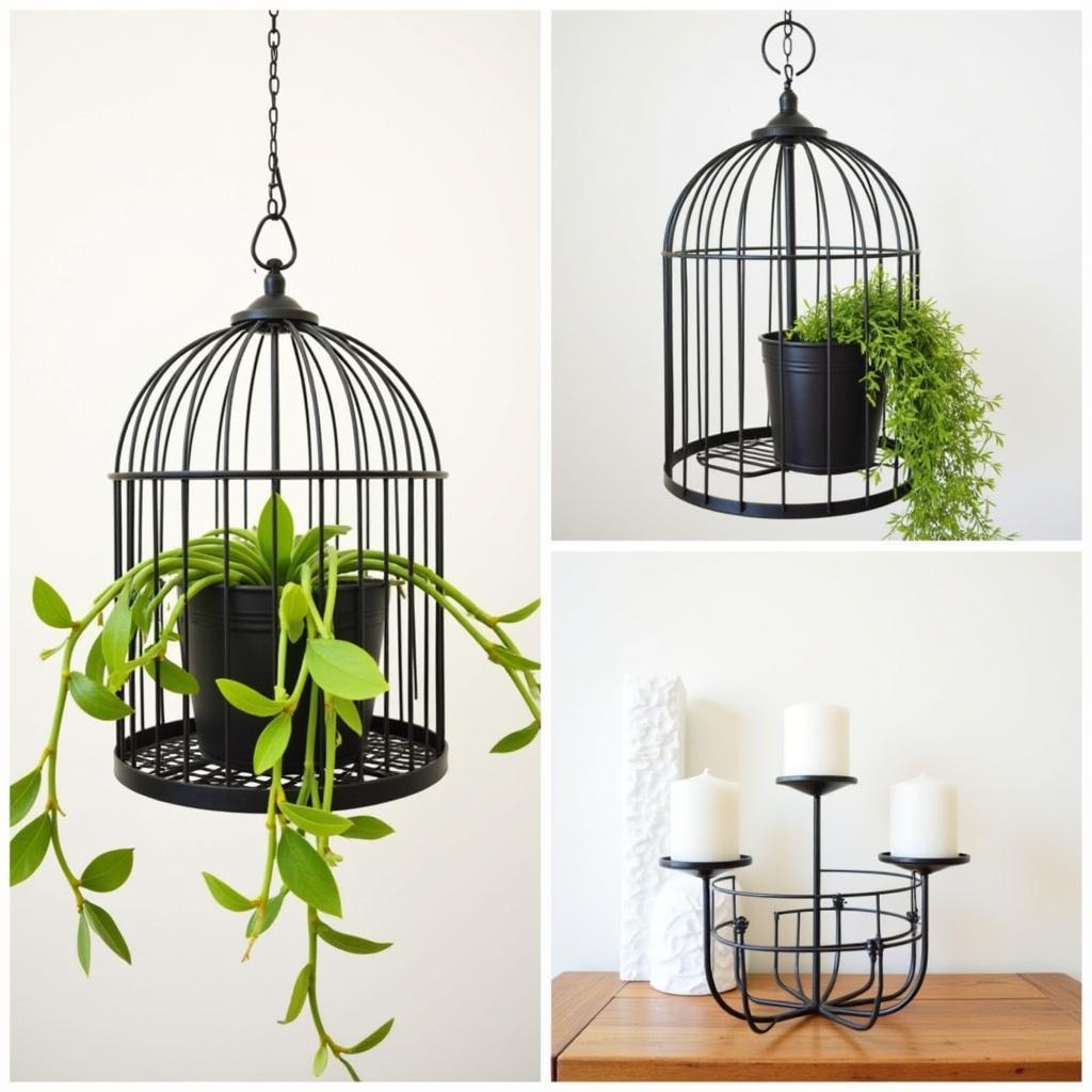 Decorative birdcages from Zara Home used in creative ways