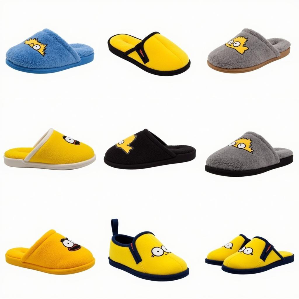 Variety of Homer Simpson Slippers