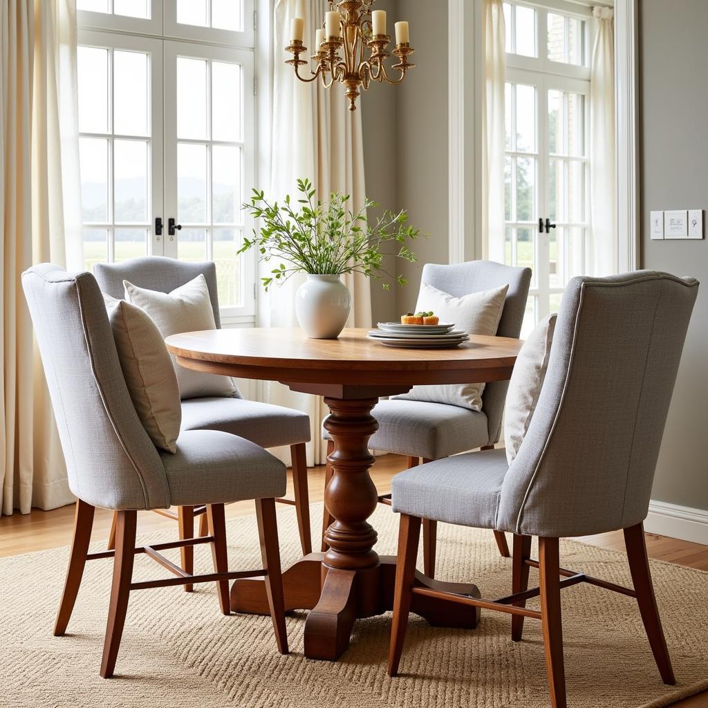 Inviting Dining Room with Zara Home Cushions