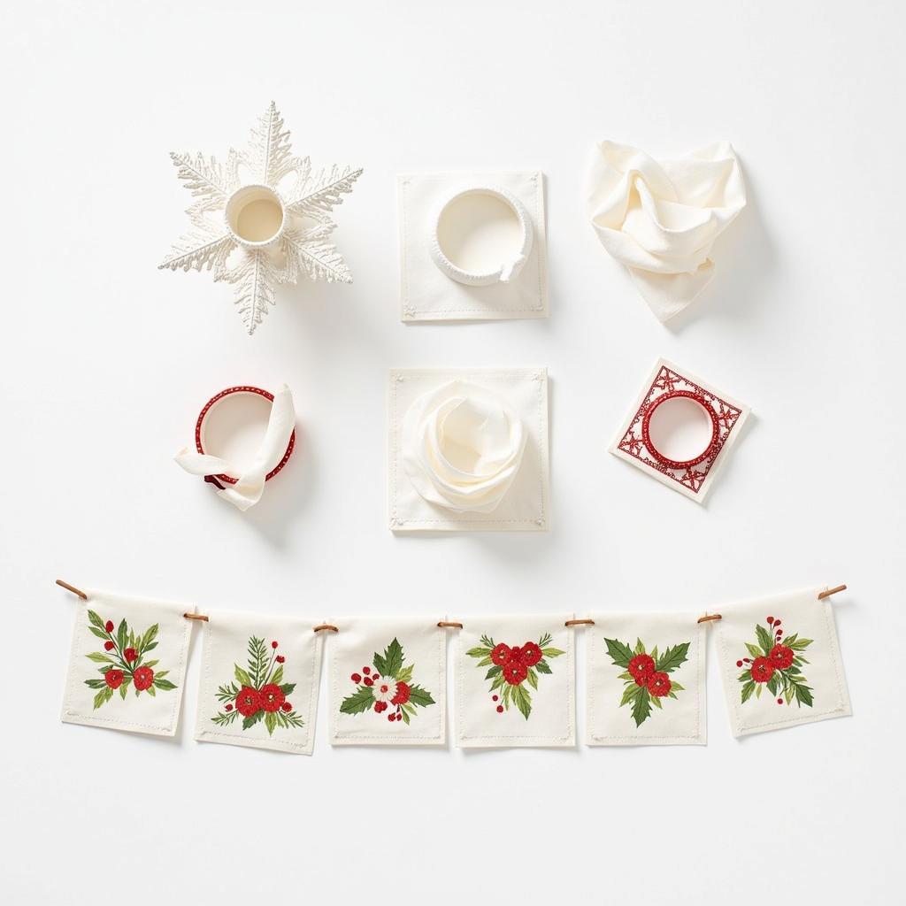 DIY Christmas decorations made with Zara Home napkins