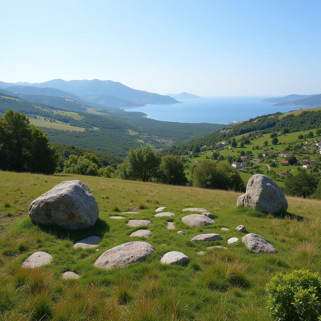 The picturesque landscape surrounding the Dolmen del Cap de l'Home