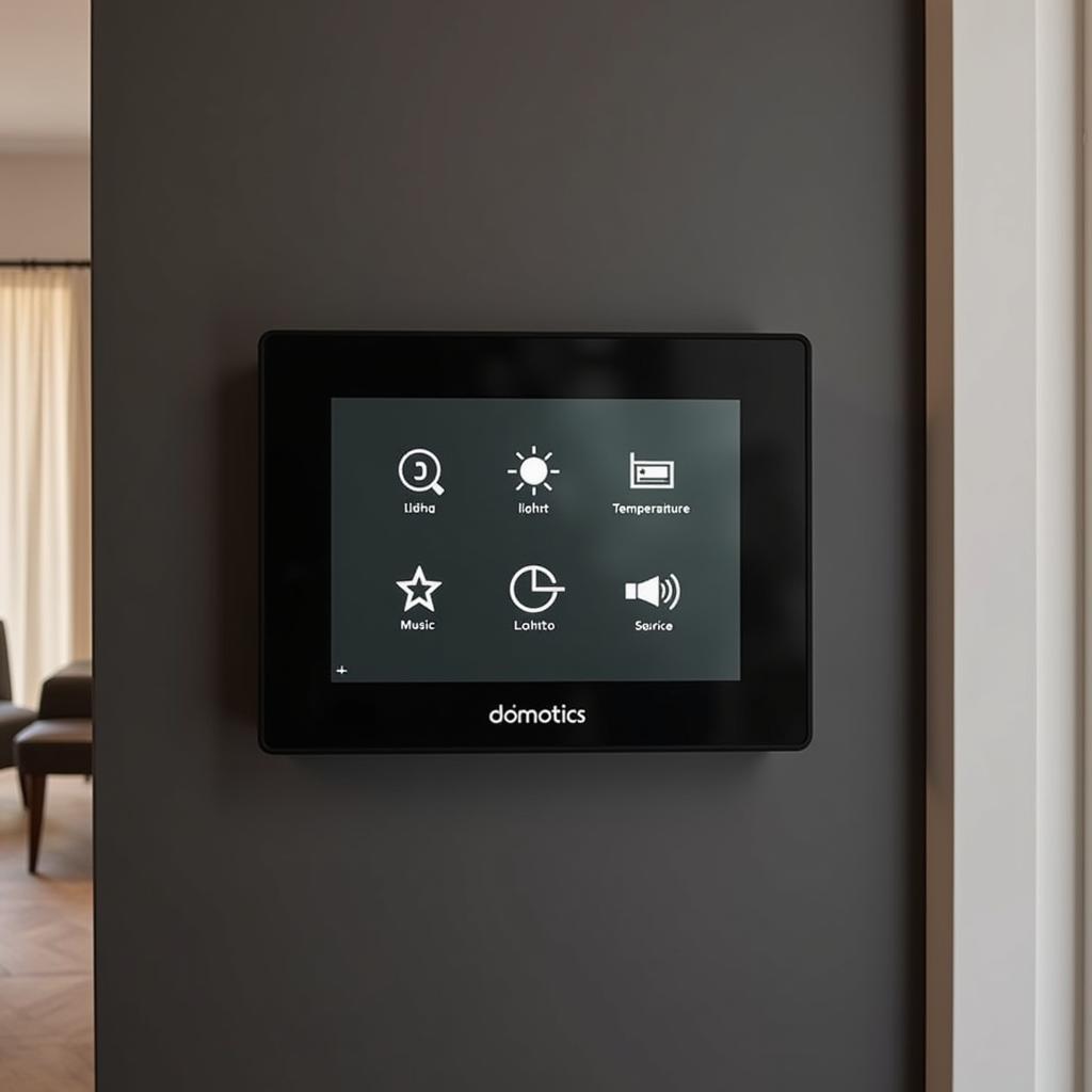 Domotics Control Panel in a Spanish Apartment