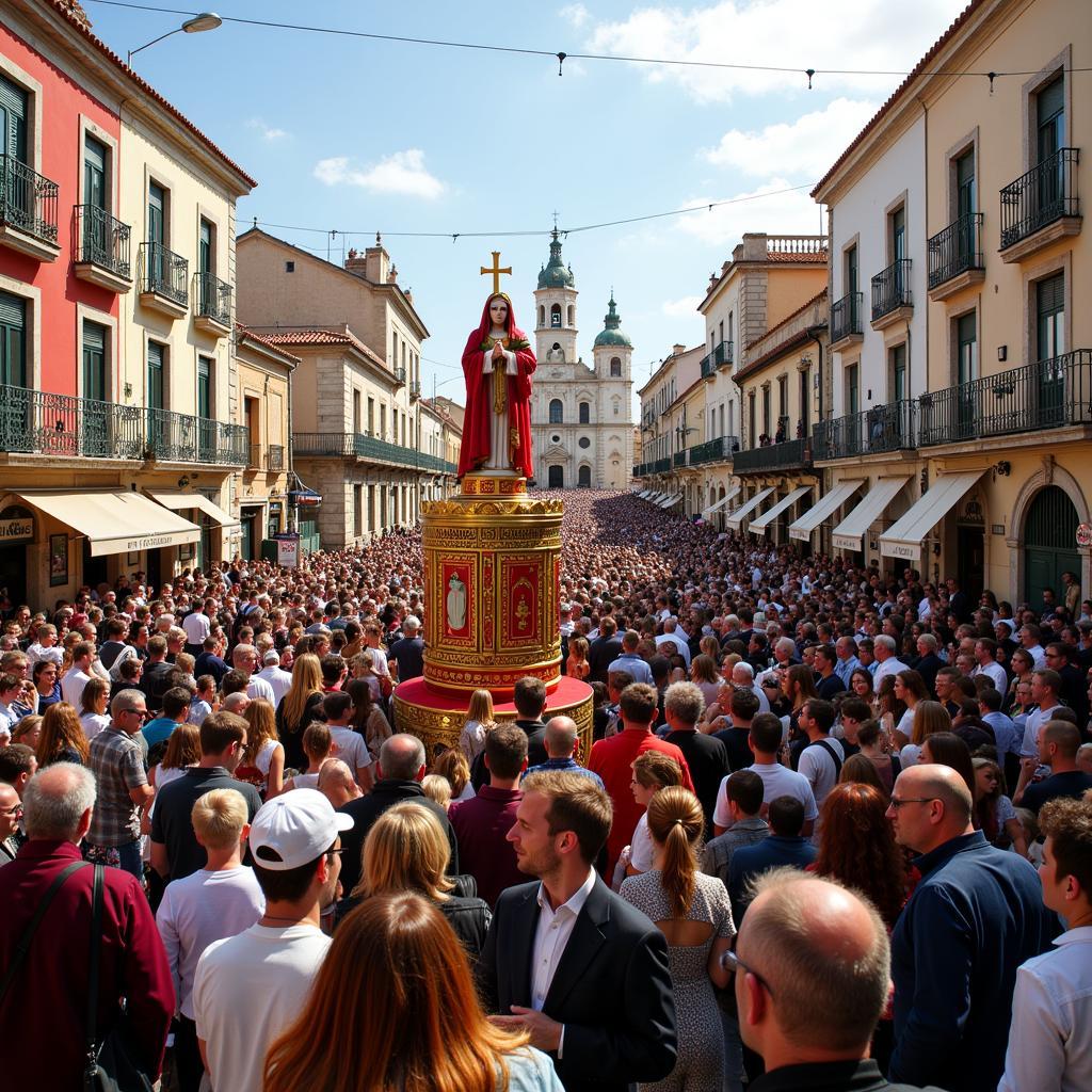 Procession during Ecce Homo Algeciras festival