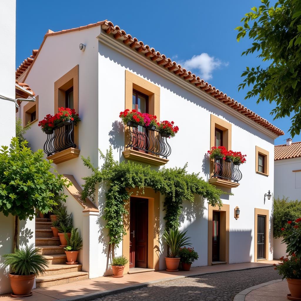 Charming exterior of El Nogal Home in Malaga