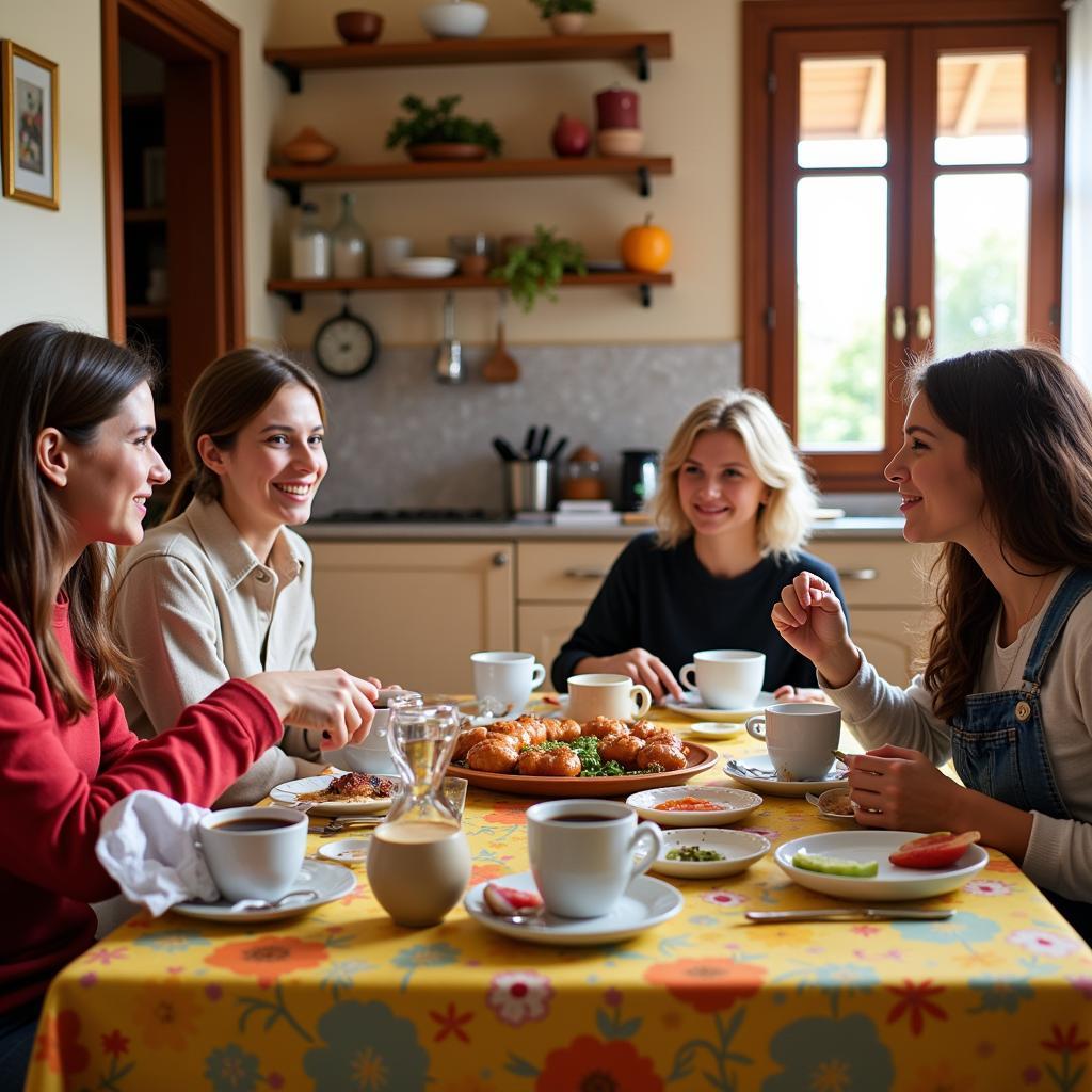 Enjoying Bollito de Canela in a Spanish Homestay