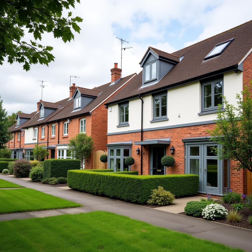 Modern Epping homes with manicured gardens in Essex.