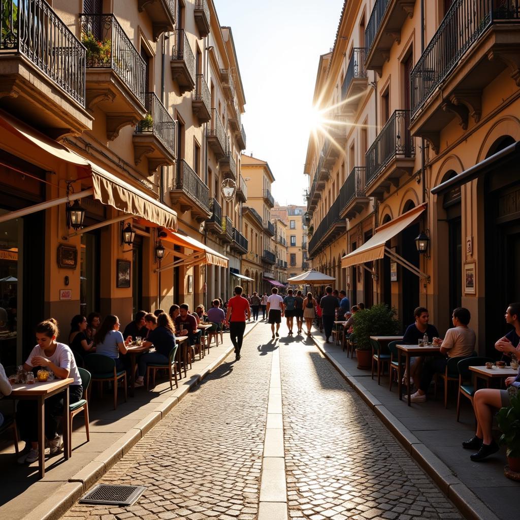 Exploring the streets of Alicante.