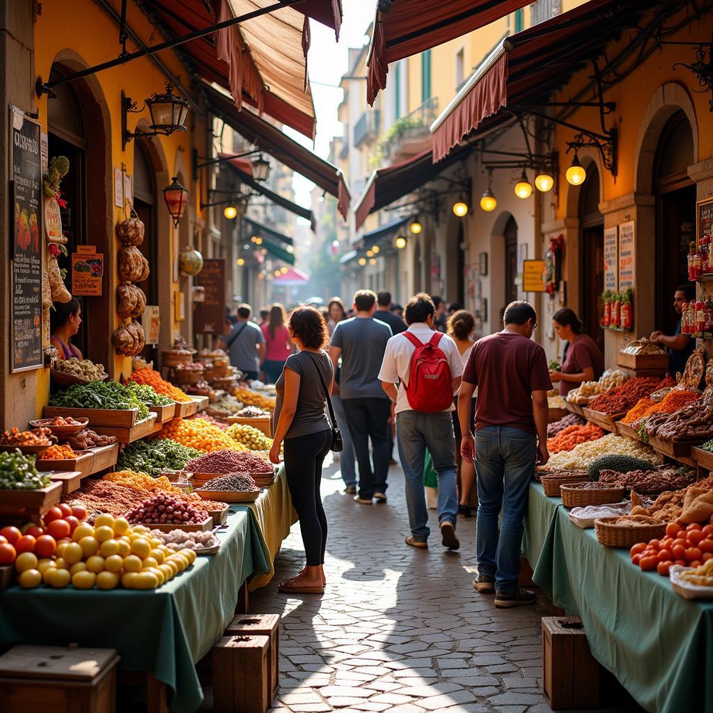 Discovering the Local Flavors at a Spanish Market