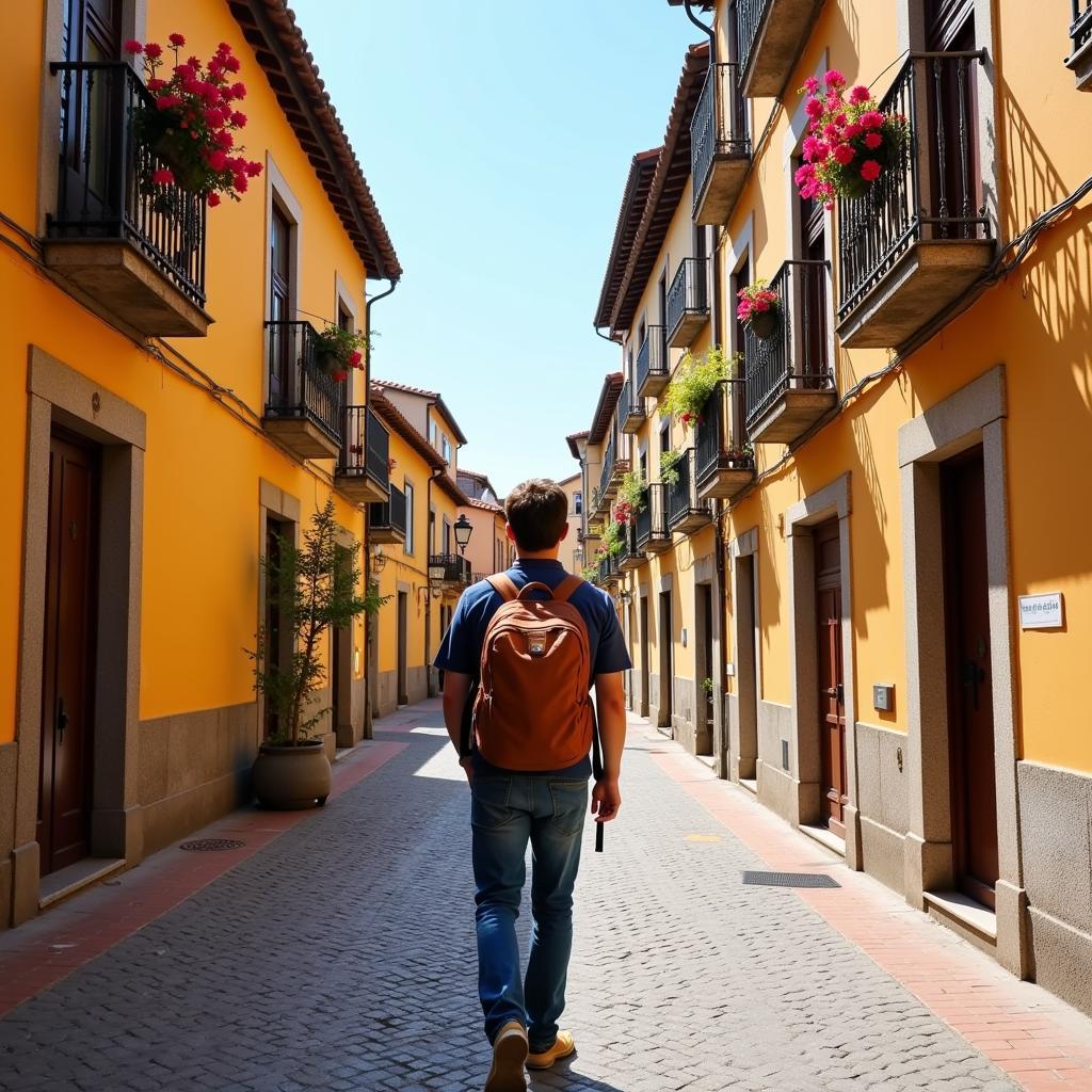 Exploring a Picturesque Spanish Town