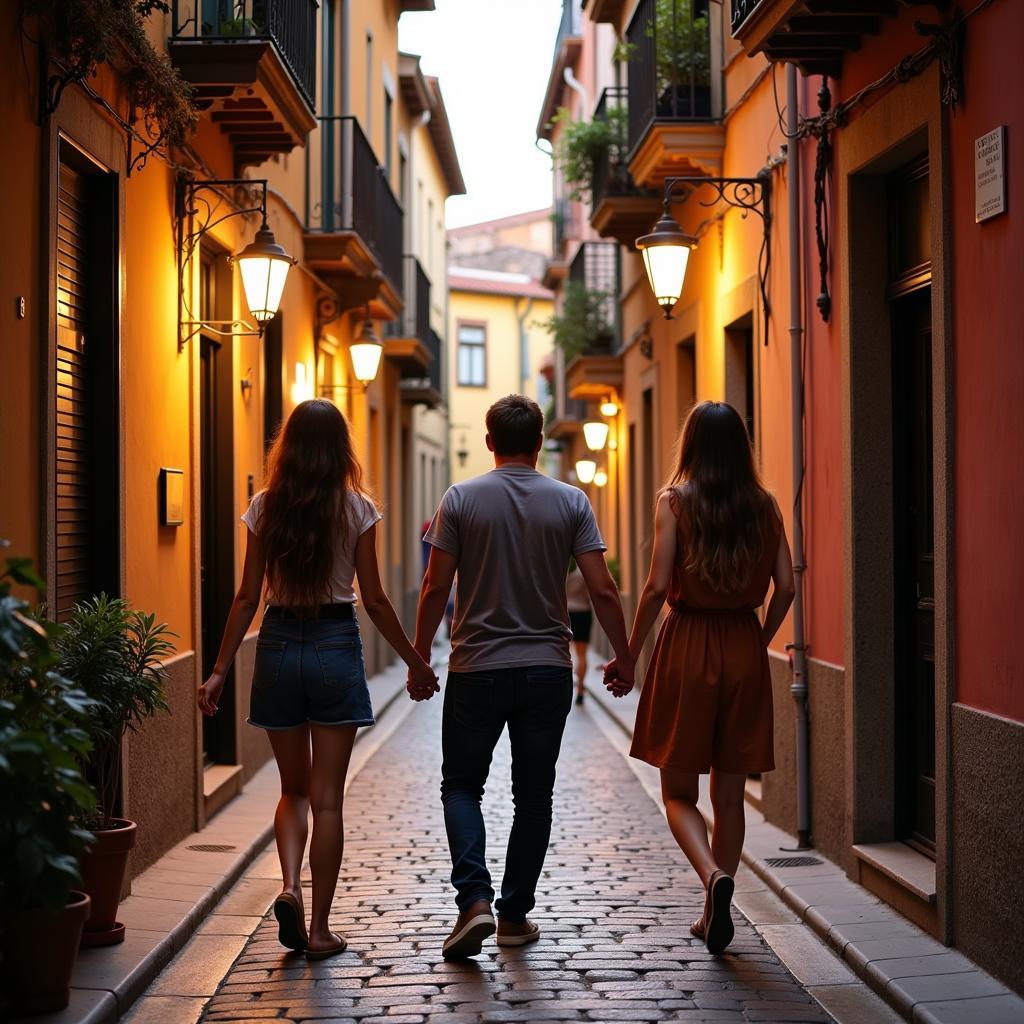 Exploring a charming Spanish town