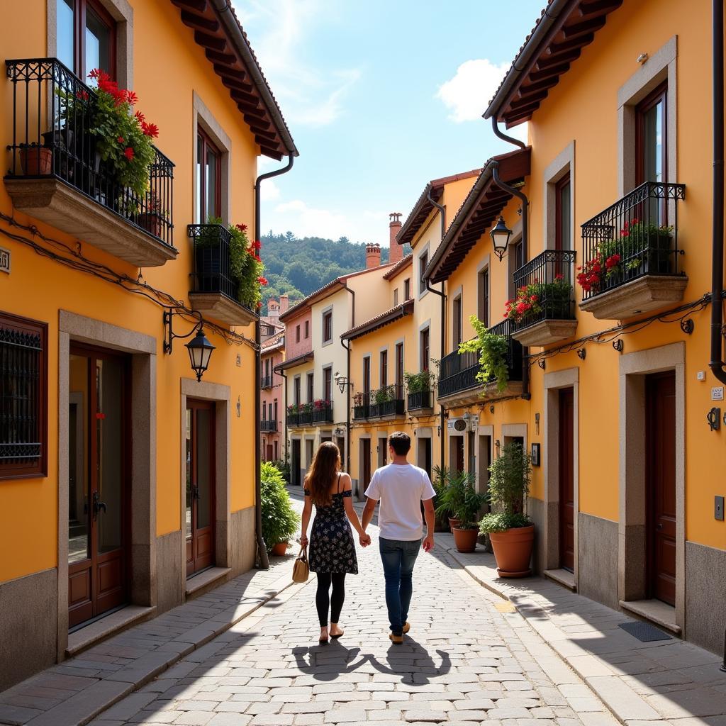 Exploring a Picturesque Spanish Town