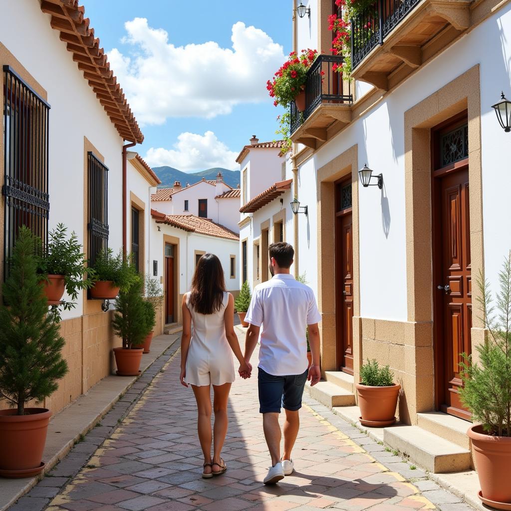 Exploring a Picturesque Spanish Village