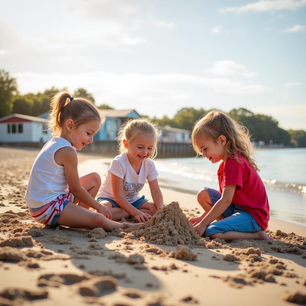 Family Fun on Spanish Beach