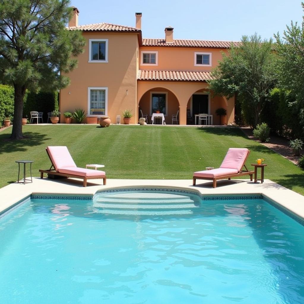 Family Enjoying Time in their Private Spanish Villa