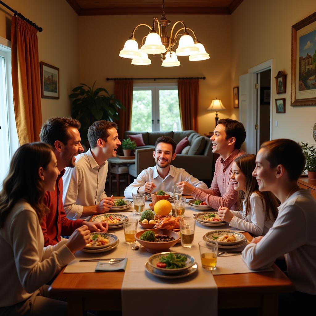  A Family Gathering in a Kenay Home Salon