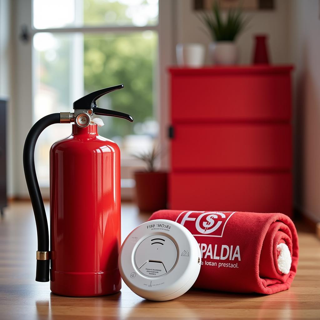 Fire Safety Equipment in a Spanish Home