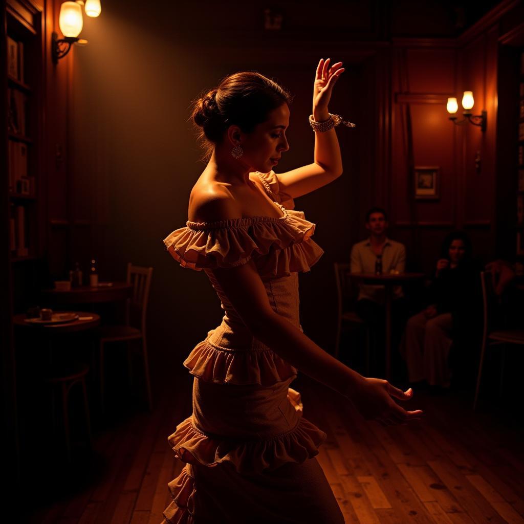 Passionate flamenco dancer in Seville