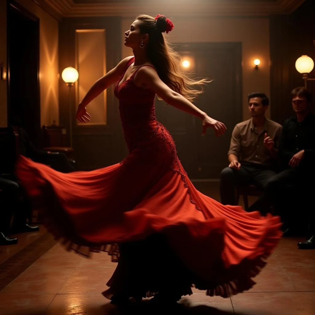 Flamenco Dancer Performing in Seville