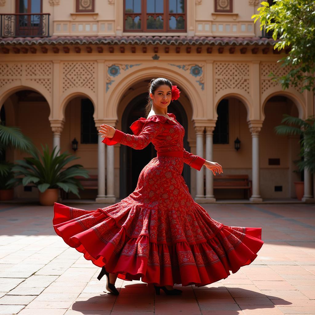 Flamenco dancer in Seville