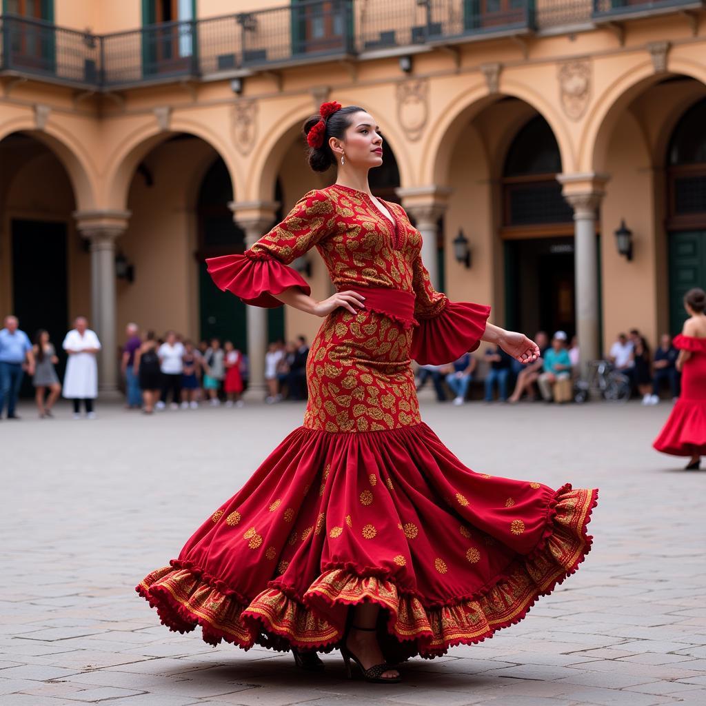 Flamenco dancer in Seville 