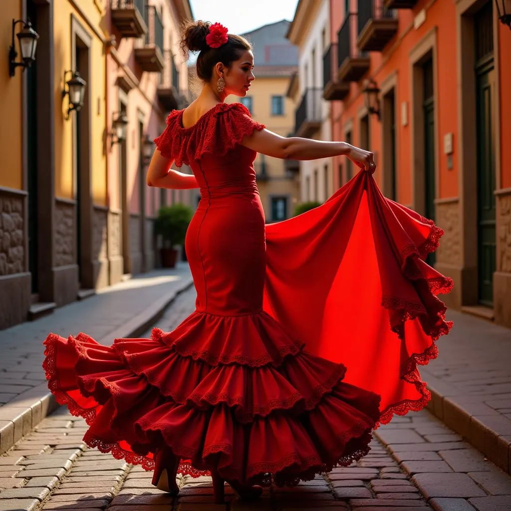 Flamenco dancer in Seville