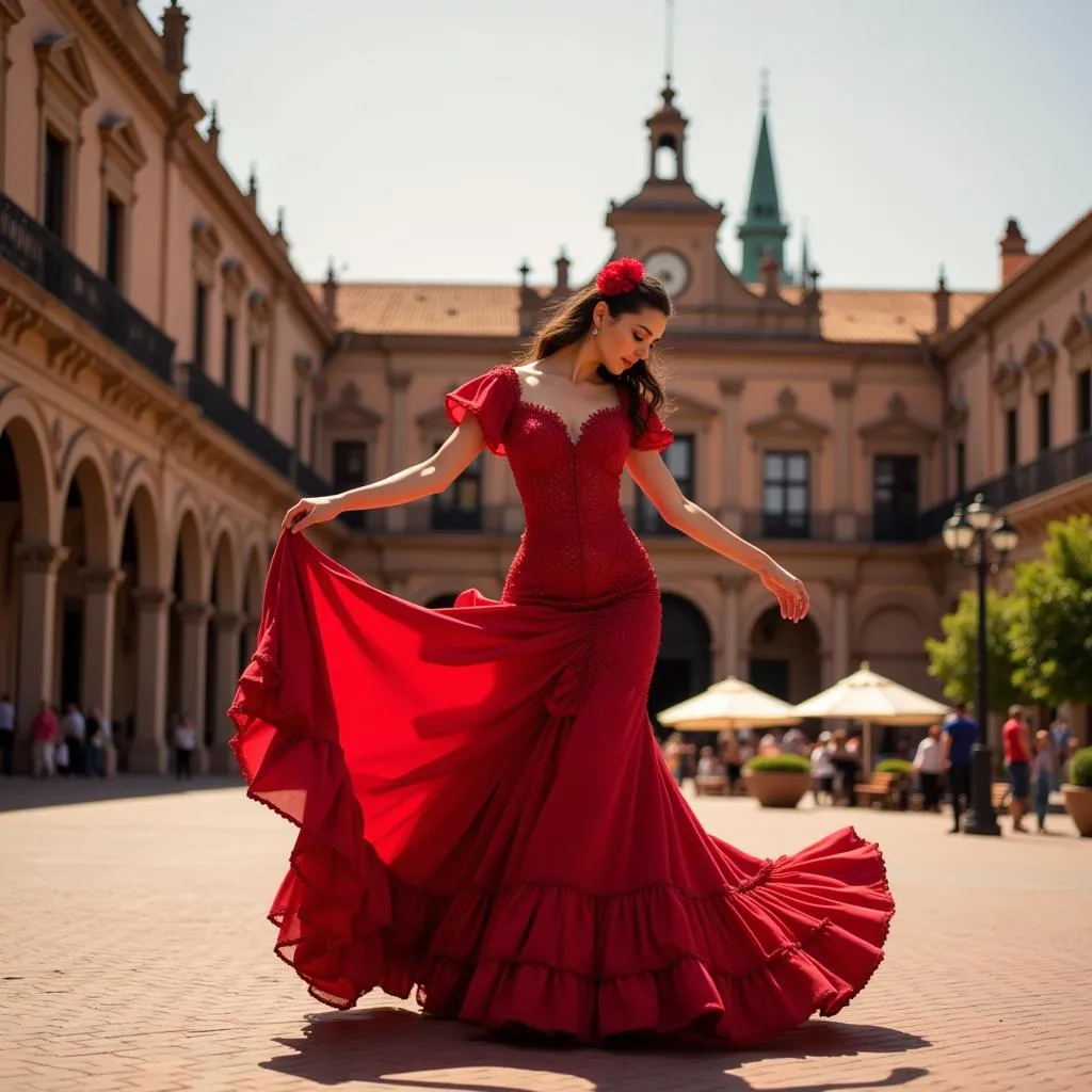 Flamenco dancer in Seville