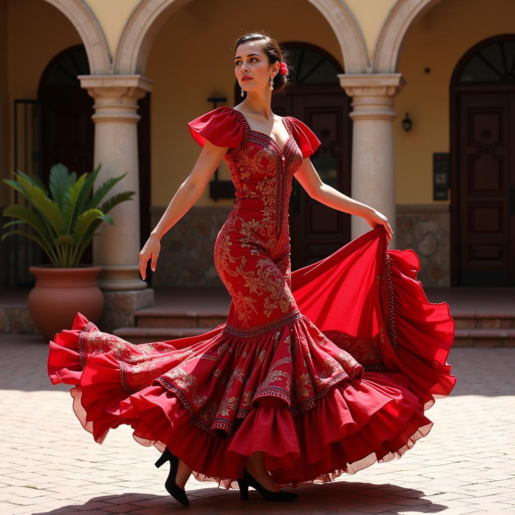 Passionate Flamenco Dancer in Seville