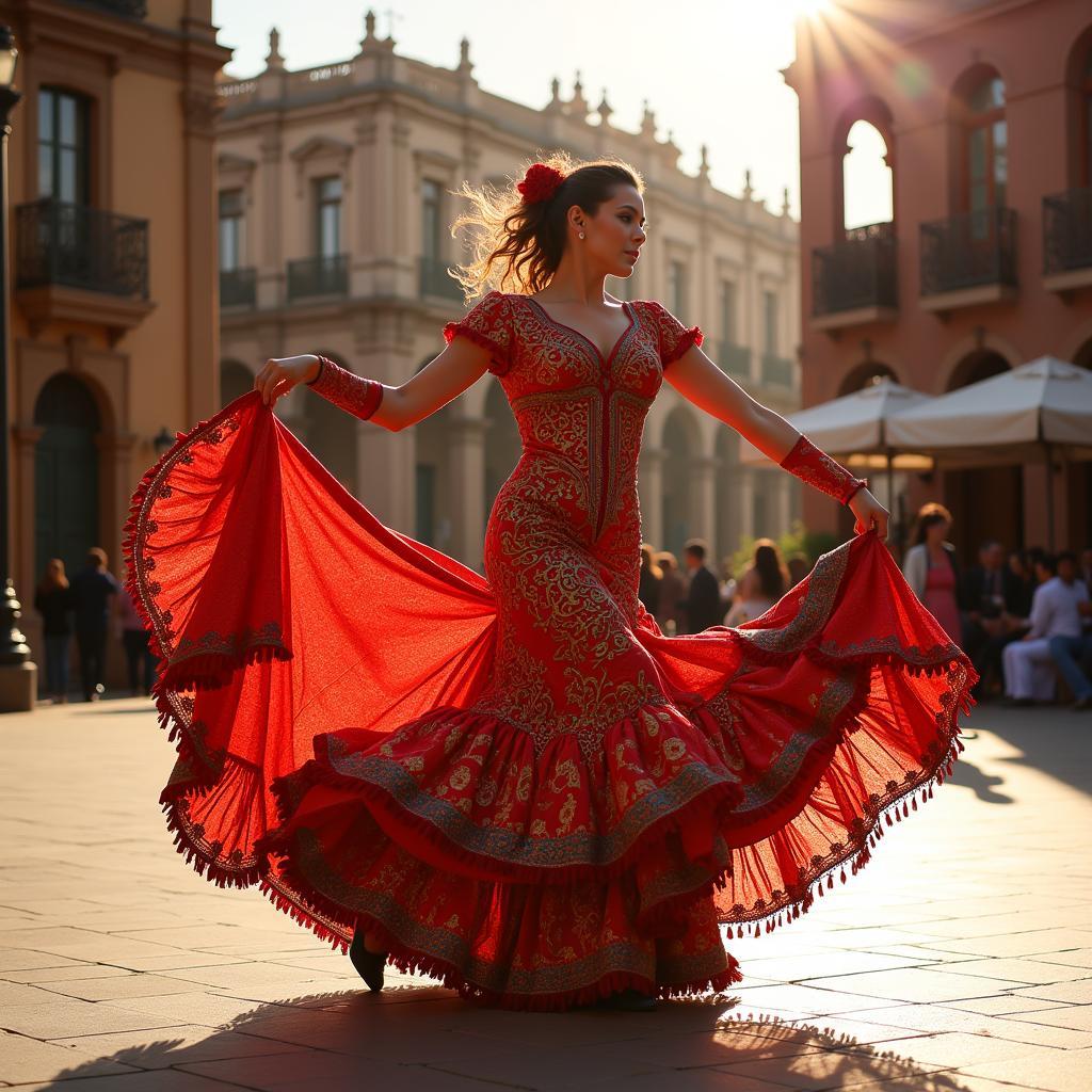 Flamenco dancer in Seville