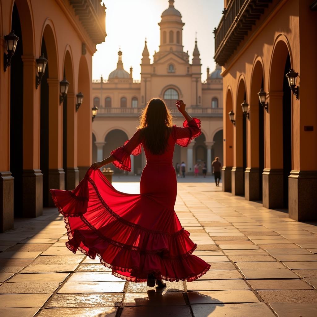 Passionate Flamenco Dancer in Seville