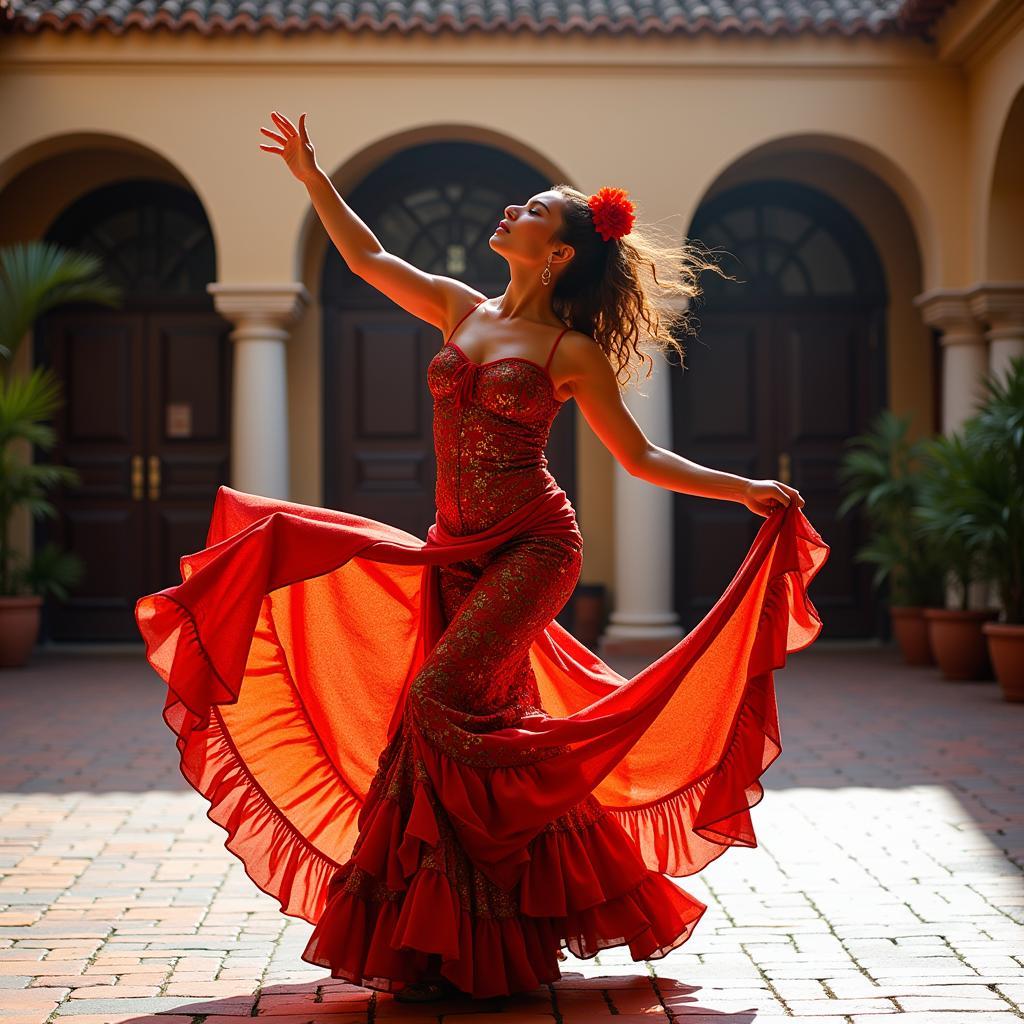 Flamenco Dancer in Seville, Spain