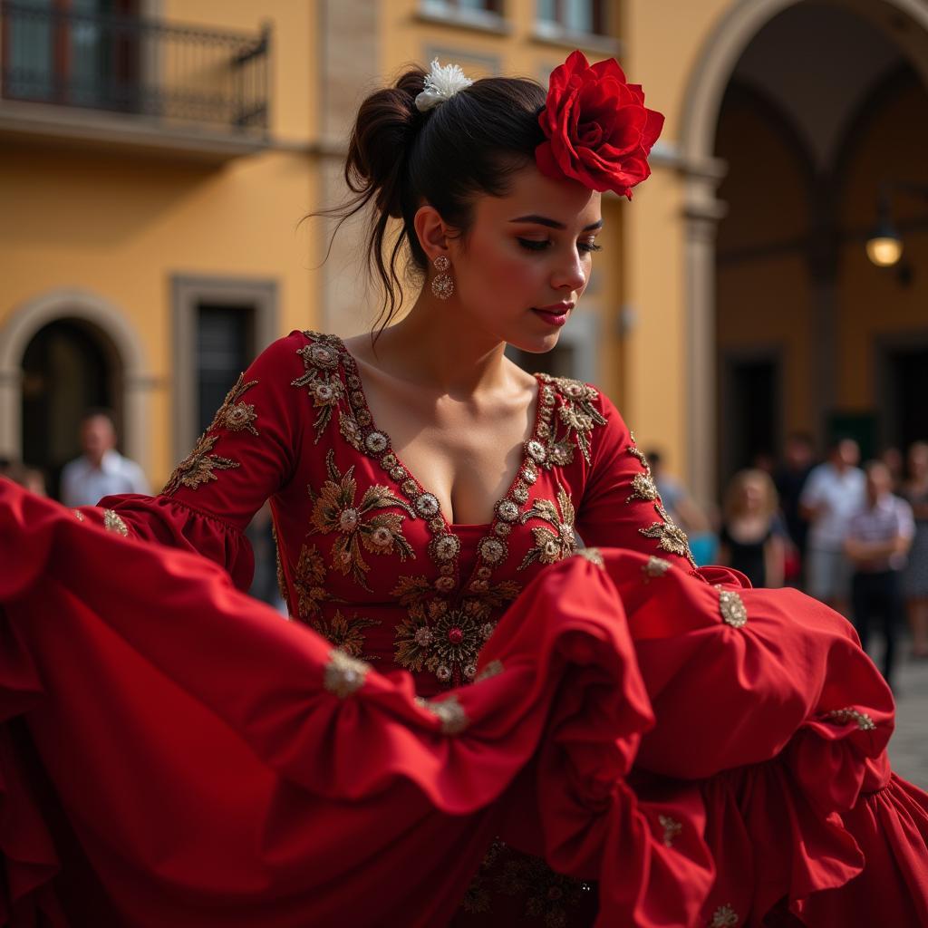 Passionate Flamenco Dancer in Seville