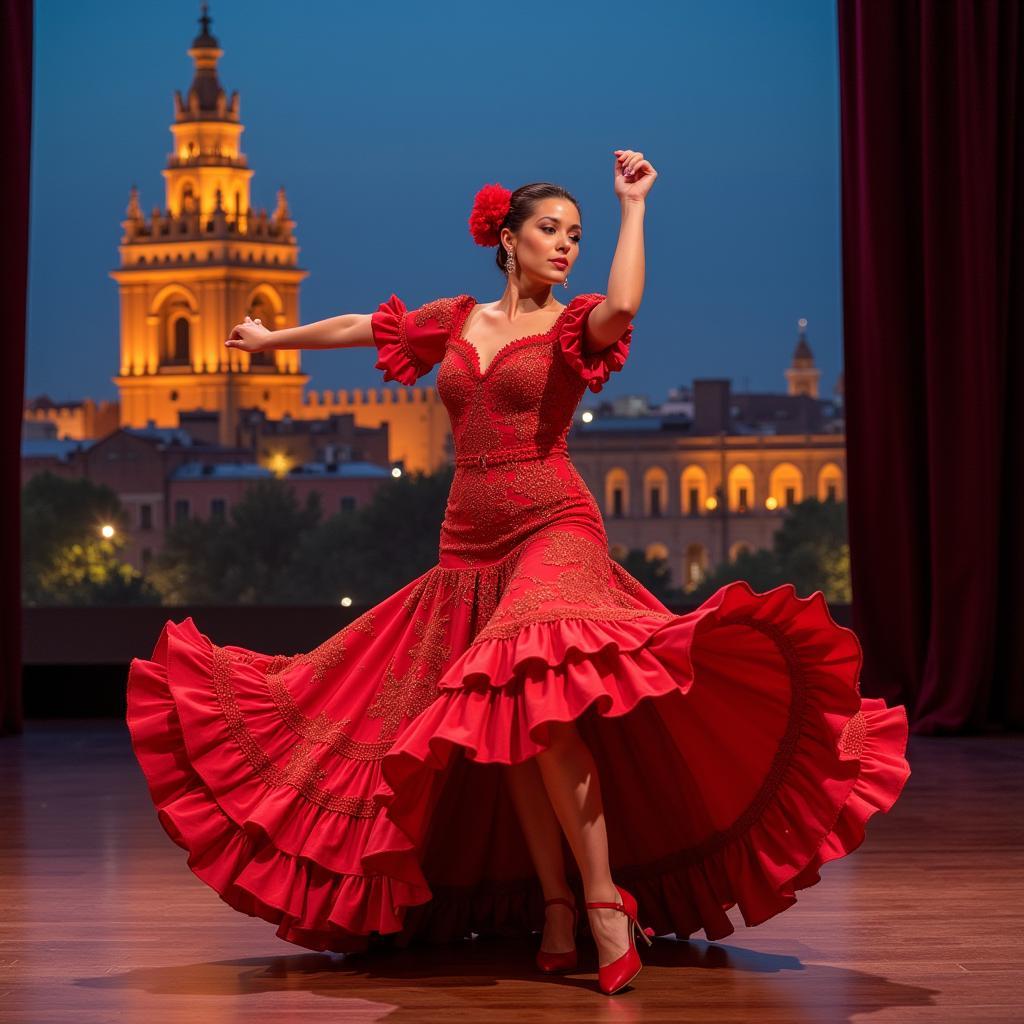 Flamenco dancer in Seville