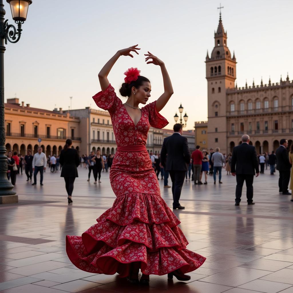 Flamenco dancer in Seville