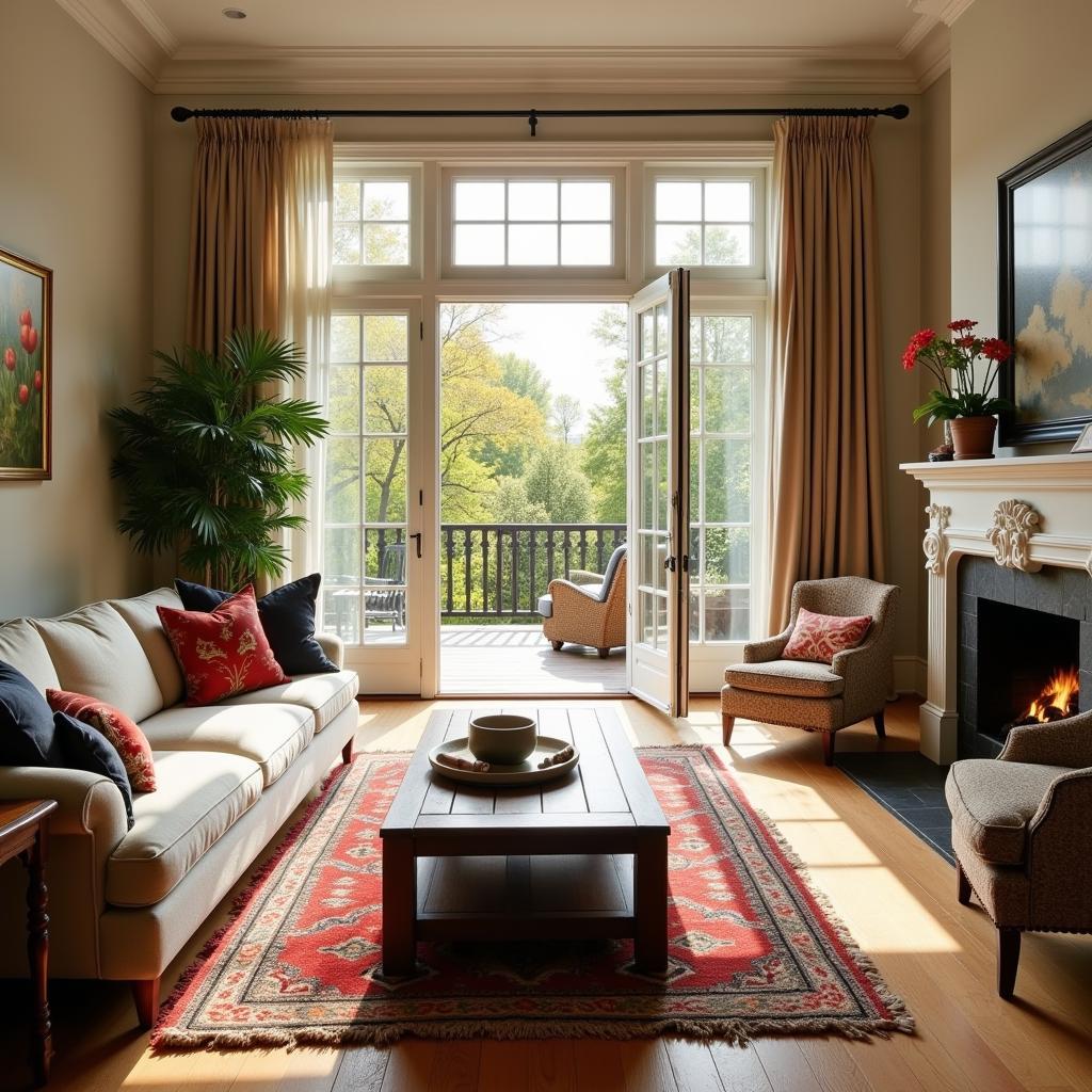 A Cozy Living Room in a Gala Home