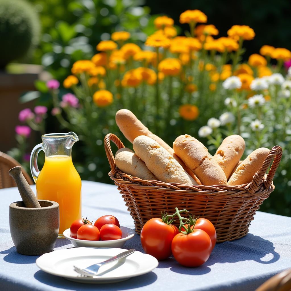 Enjoying a traditional Spanish breakfast at Girasol Home