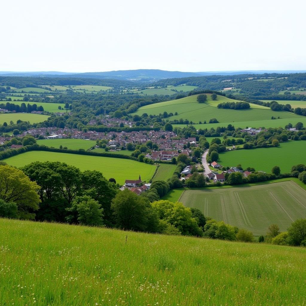 Scenic Gloucestershire Countryside