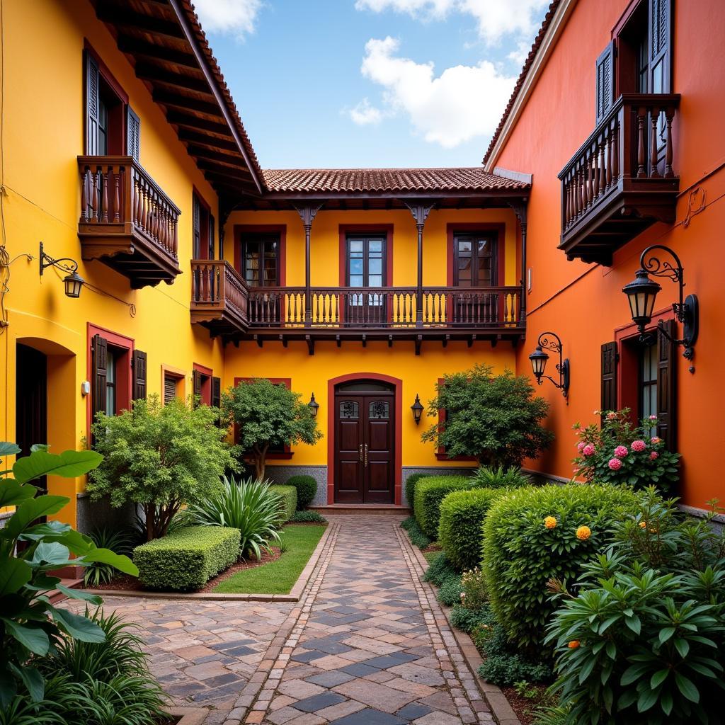 Charming Canarian townhouse with courtyard for sale in a historic Gran Canaria village